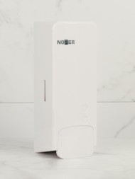 Дозатор для жидкого мыла 1 л пластик белый NOFER / 03040.W