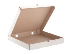 Коробка для пиццы из гофрокартона Klimi 31*31*4 см / белая 50 шт. (упак.) / 32-0302