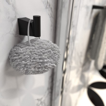 Крючок одинарный Fixsen Trend Черный / FX-97805