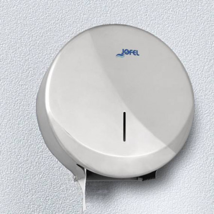 Диспенсер для средних рулонов туалетной бумаги пластик серебро Jofel Azur AE52500