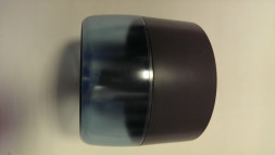 Диспенсер для бытовых рулонов туалетной бумаги пластик cиний полупрозрачный/серый BXG / PD-8127C 