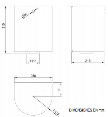 Диспенсер для бумажных полотенец NOFER рулонных с центральной вытяжкой металл матовая сталь / 04099.S