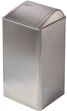 Урна Mediclinics 65 л автоматическая крышка металл матовая сталь Mediclinics / PP0065CS