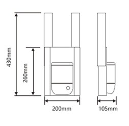 Встраиваемый дозатор для жидкого мыла автоматический за зеркалом WisePro металл Нерж сталь / 78-7