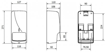 Дозатор для мыла JOFEL FUTURA AC53550