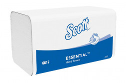 Бумажные полотенца в пачках Scott® Essential белые 1 слой 340 л (шт.) / 6617 