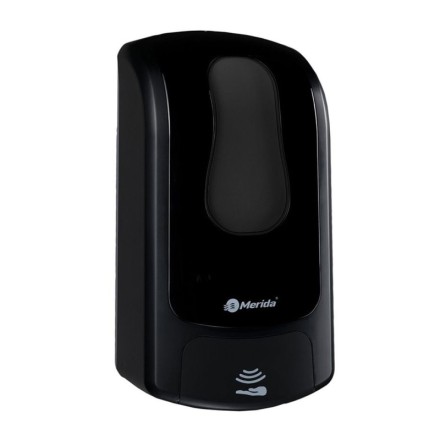 Дозатор MERIDA ONE сенсорный для дезинфицирующего средства наливной 1л пластик черный / DEC407