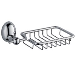 Мыльница настенная решетчатая 26,5 см D-Lin металл хром / D222120