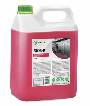 Grass 125196 Высококонцентрированное щелочное средство Bios K 5л