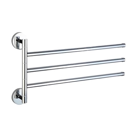 Держатель для полотенец тройной 36 см D-Lin металл хром / D254100