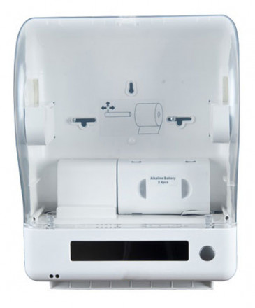 Диспенсер рулонных бумажных полотенец автоматический пластик белый Ksitex Z-1011/1