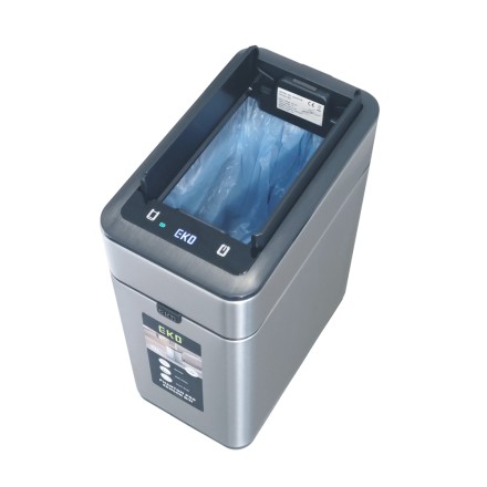 Мусорное ведро сенсорное перезаряжаемое EKO 10 л, благородная сталь / EK9577 R-10L-MMT