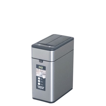 Мусорное ведро сенсорное перезаряжаемое EKO 10 л, благородная сталь / EK9577 R-10L-MMT