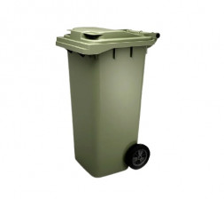 Контейнер для мусора на 2-х колёсах с крышкой 240л зеленый / 9600-25