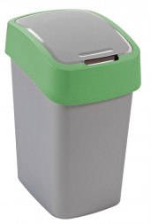 Корзина для мусора с откидной крышкой CURVER FLIP BIN 25L / зеленый 190173
