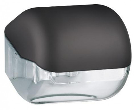 Диспенсер для бытовых рулонов туалетной бумаги Nofer пластик черный / 05012.BK