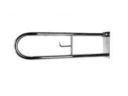 Поручень настенный откидной на магните c держателем туалетной бумаги 700*230 мм d32 Klimi / PNODm-70-23