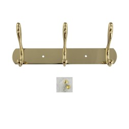 Вешалка c тремя двойными крючками BRIMIX Золото / 563-G
