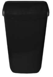 Урна для мусора WISEPRO 11 литров черная пластик с крышкой-воронкой / 71902