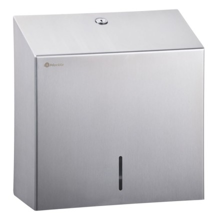 Диспенсер MERIDA STELLA R для листовых бумажных полотенец v-сложения металл матовая сталь / ASB101.R