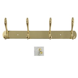 Вешалка c четырьмя двойными крючками BRIMIX Золото / 564-G