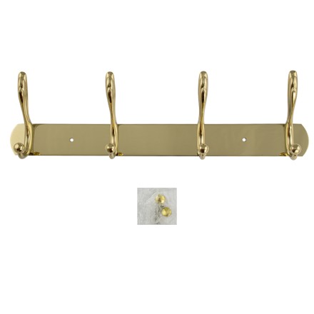 Вешалка c четырьмя двойными крючками BRIMIX Золото / 564-G