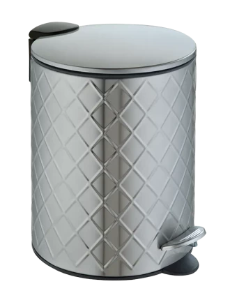 Ведро для мусора педальное WeltWasser GALAXY MT 5L Матовая сталь / 10000013392