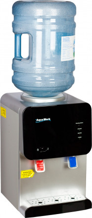 Aqua Work 1051-TD Кулер для воды черный/серебро нагрев есть, охлаждение электронное