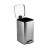 Урна педальная Klimi 8 л металл сатин / 10808-11