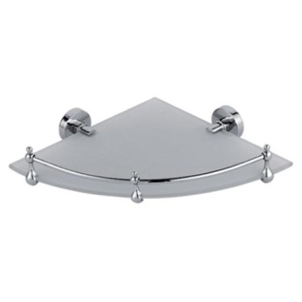 Полка стеклянная угловая D-Lin хром / D264100