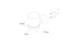Подстаканник одинарный Fixsen Comfort Chrome хром / FX-85006