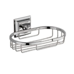 Мыльница настенная решетка 14 см D-Lin металл хром / D221130