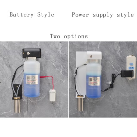 Встраиваемый дозатор жидкого мыла или пены автоматический (сенсорный) за зеркалом WisePro Нерж сталь / 78-10