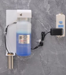 Встраиваемый дозатор жидкого мыла или пены автоматический (сенсорный) за зеркалом WisePro Нерж сталь / 78-10