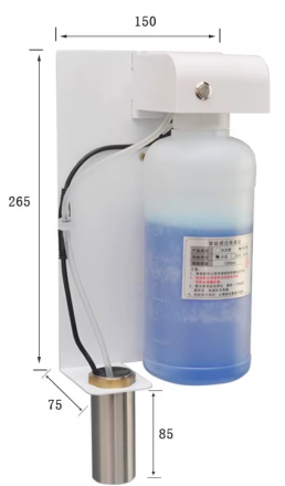 Встраиваемый дозатор жидкого мыла или пены автоматический (сенсорный) за зеркалом WisePro Нерж сталь / 78-10