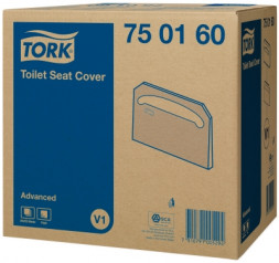 Индивидуальные бумажные покрытия на унитаз Tork V1 750160 (пач.)