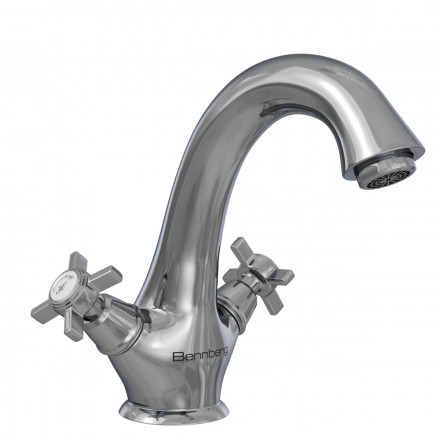 Bennberg 501122-CHROME Смеситель для умывальника двуручный