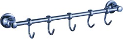 Держатель для полотенец 39 см настенный 5 крючков Potato металл хром / P1814-5