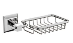 Мыльница настенная решетка 13 см D-Lin металл хром / D221130-1