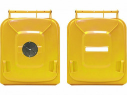 980240Y Мусорный контейнер Klimi / полиэтилен / 240л / желтый