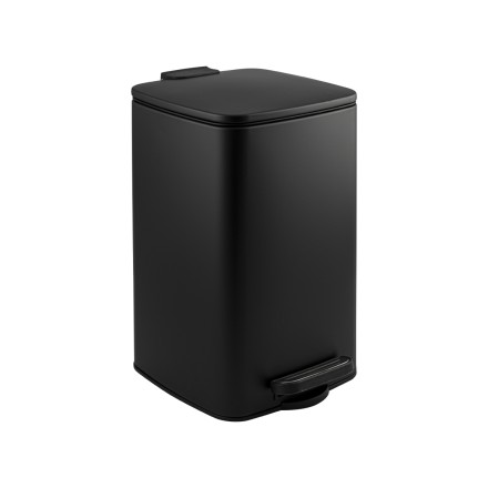 Урна педальная Klimi 8 л металл черная / 10828-11