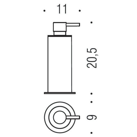 Дозатор для мыла COLOMBO DESIGN PLUS настольный 0,5 л цвет хром / W4980XL