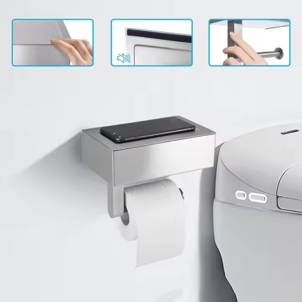 Держатель для туалетной бумаги и влажных салфеток WisePro нерж сталь / 79-41