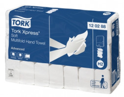 Бумажные полотенца листовые Tork Xpress Advanced H2 120288 / 136л (пач.)