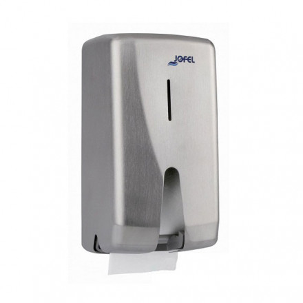 Диспенсер для бытовых рулонов туалетной бумаги метал серебро Jofel AF55500