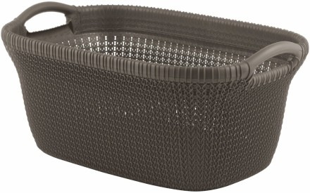 Корзина для хранения чистого белья, горизонтальная, с ручками Curver KNIT 40 литров / 208408