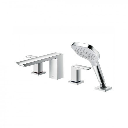 Смеситель для ванны на 4 отверстия с ручным душем Toto латунь хром / TBG02202R