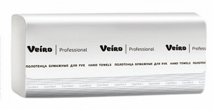 Полотенца для рук V-сложение Veiro Professional Comfort KV211 (пач.)