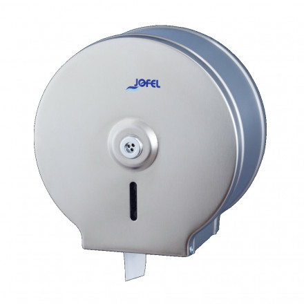 Диспенсер для больших рулонов туалетной бумаги металл матовая сталь Jofel AE22000