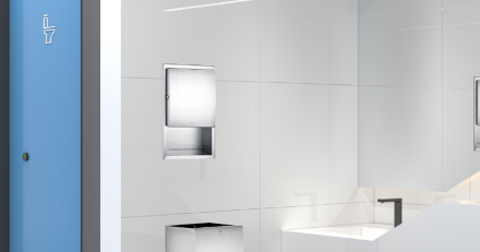 Встраиваемый диспенсер листовых полотенец WisePro Нерж сталь / 79-34